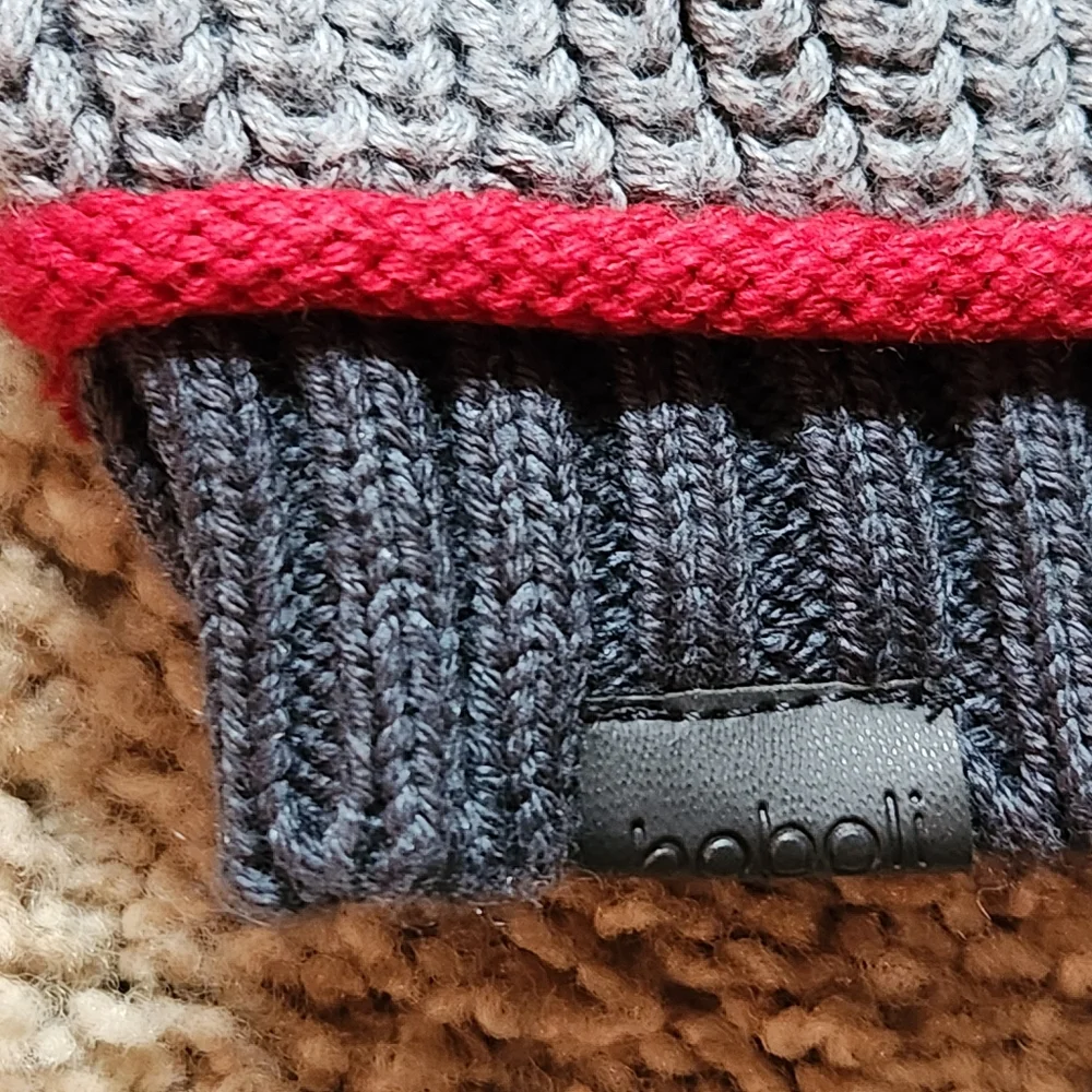 NWT Boboli Sweater Size 2 Colors cream grey red accents - Picture 6 of 15